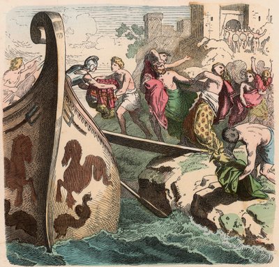 Starożytna Grecja: podróże morskie, piraci autorstwa Heinrich Leutemann