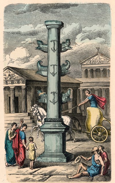 Starożytny Rzym: Forum Romanum, Kolumna upamiętniająca zwycięstwo autorstwa Heinrich Leutemann