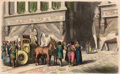 Asyryjczyk: Pałac-Portal autorstwa Heinrich Leutemann