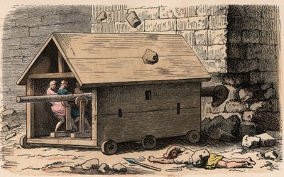 Taran, machina oblężnicza autorstwa Heinrich Leutemann