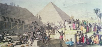 Budowa piramid autorstwa Heinrich Leutemann