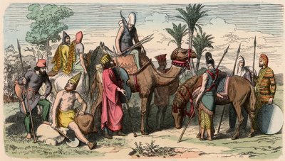 Old Orient/Persowie: perska sukienka wojskowa autorstwa Heinrich Leutemann