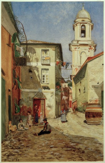 H.Petersen-Flensburg, ulica w Sestri Levante autorstwa Heinrich Petersen Flensburg