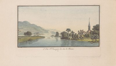 Widok na St. Petersinsel na Bielersee L