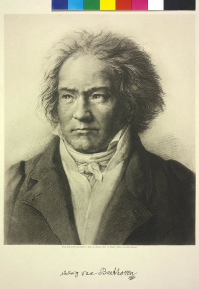 Ludwig van Beethoven autorstwa Heinrich Rudolf Schuster