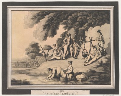 Żołnierze Gotowanie, 1 kwietnia 1798. autorstwa Heinrich Schutz