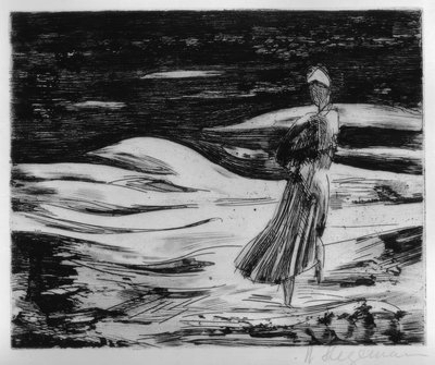 Dziewczyny na wieczornej plaży (Sylt) autorstwa Heinrich Stegemann