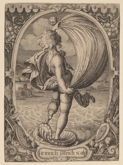 Aiolos, Personifikacja Wiatru autorstwa Heinrich Ulrich