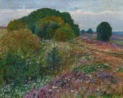 Na skraju wrzosowiska (Heidelandschaft I). 1909 autorstwa Heinrich Vogeler