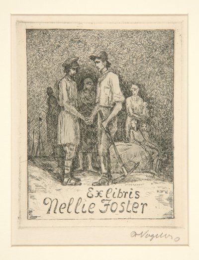 Ekslibrisy autorstwa Heinrich Vogeler