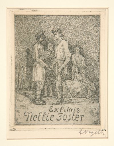 Ekslibrisy autorstwa Heinrich Vogeler