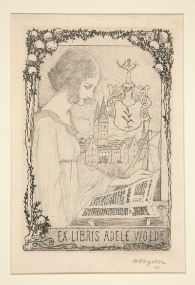 Ekslibrisy autorstwa Heinrich Vogeler