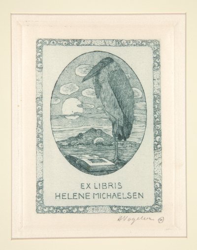 Ekslibrisy autorstwa Heinrich Vogeler