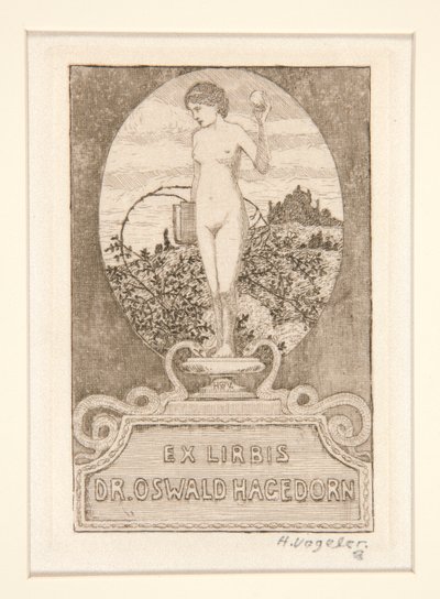 Ekslibrisy autorstwa Heinrich Vogeler