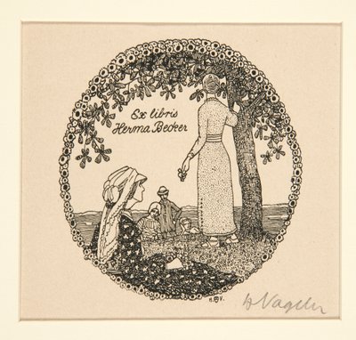 Ekslibrisy autorstwa Heinrich Vogeler