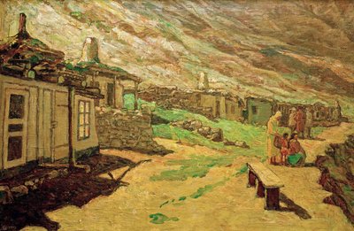 Stara wieś na Kaukazie, 1940. autorstwa Heinrich Vogeler