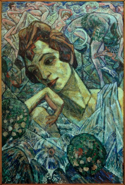 Portret tancerki Marny Glahn autorstwa Heinrich Vogeler
