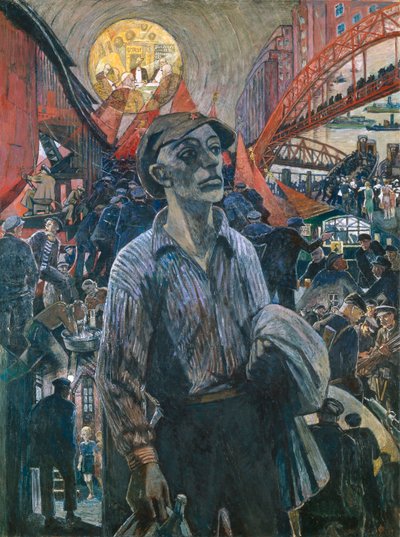 Pracownik Stoczni Hamburskiej Towarzysz Hamburg, 1928. autorstwa Heinrich Vogeler