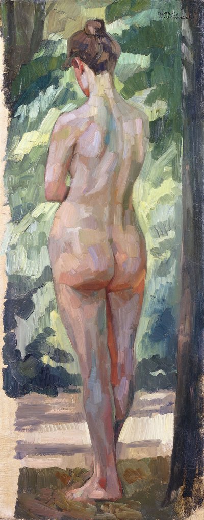 Stojący nago; Akt stojący, 1898 autorstwa Heinrich Wilhelm Truebner
