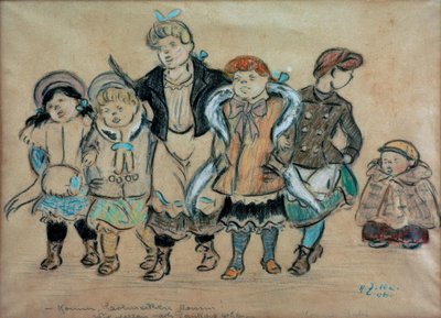 Śpiewające dziewczyny / Chodź, Karlincken chodź! Chodź chłopcze! autorstwa Heinrich Zille