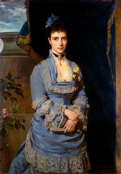 Portret wielkiej księżnej Marii Fiodorowny, księżnej Dagmar Danii, 1847-1928, 1874. autorstwa Heinrich von Angeli