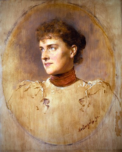Portret młodej kobiety autorstwa Heinrich von Angeli