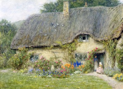 W Wroughton, Wiltshire (akwarela na papierze) autorstwa Helen Allingham
