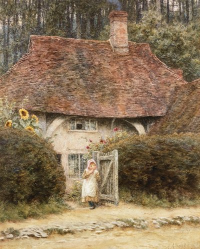 Przy Bramie Chaty autorstwa Helen Allingham