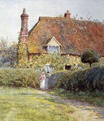 Przy bramie chałupy autorstwa Helen Allingham