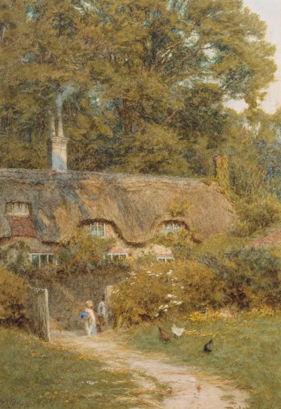 Domek w Farringford, Isle of Wight autorstwa Helen Allingham