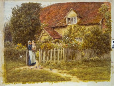 Farma East End, Moss Lane, Pinner autorstwa Helen Allingham