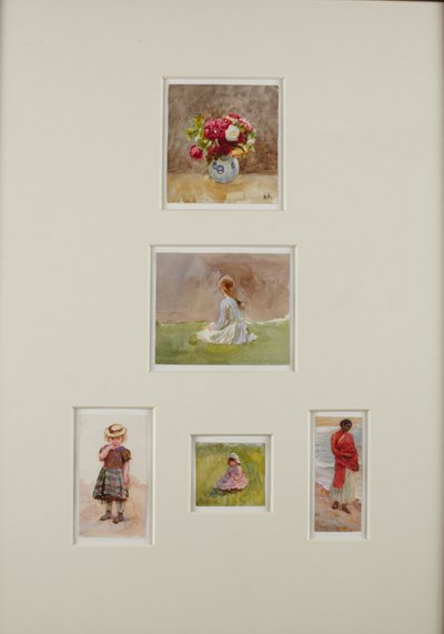 Pięć szkiców (akwarela na papierze) autorstwa Helen Allingham