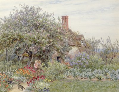Blisko Hambledon (wc na papierze) autorstwa Helen Allingham