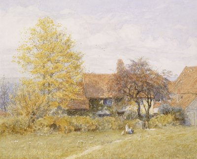 Stara farma Wyldes, Hampstead, autorstwa Helen Allingham