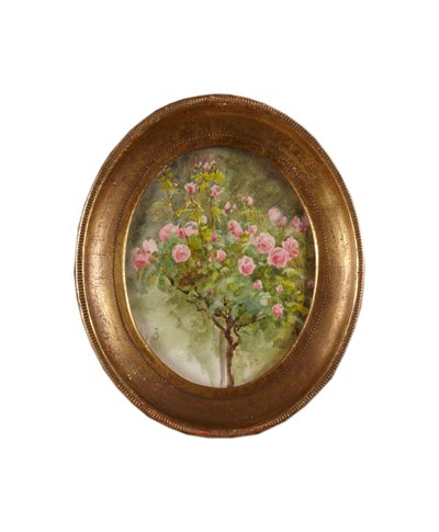 Krzak róży (akwarela na papierze) autorstwa Helen Allingham