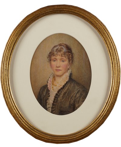 Autoportret (akwarela na papierze) autorstwa Helen Allingham