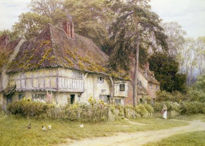 Sześć dzwonów, Hollingbourne, Kent autorstwa Helen Allingham