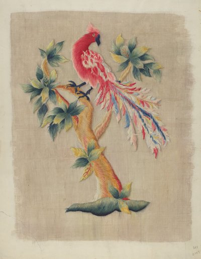 Sekcja Zasłony Łóżka, c. 1937. autorstwa Helen E. Gilman