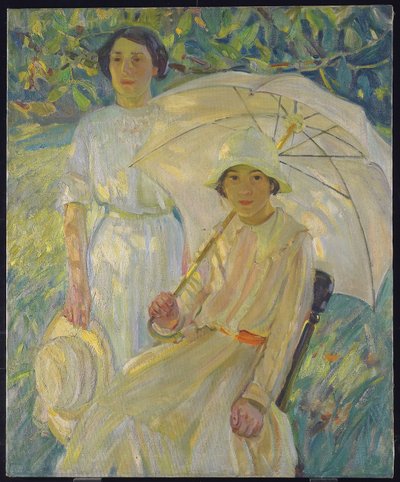 Biała Parasolka #2, c.1912 autorstwa Helen Galloway McNicholl