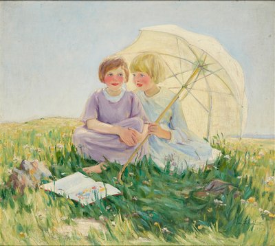 Parasol (olej na płótnie) autorstwa Helen S. Johnston