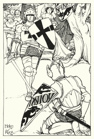 Czerwony Krzyż pokonuje Sans Joy (grawerowanie) autorstwa Helen S. Kuck
