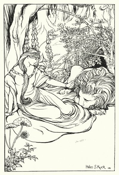 Una i lew (grafika) autorstwa Helen S. Kuck