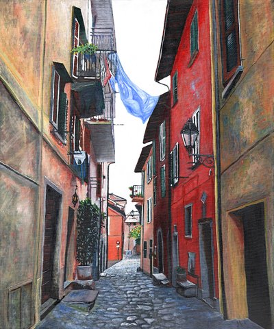 Washing Day, 2012 (olej na płótnie) autorstwa Helen White