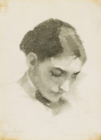 Głowa kobiety autorstwa Helene Schjerfbeck