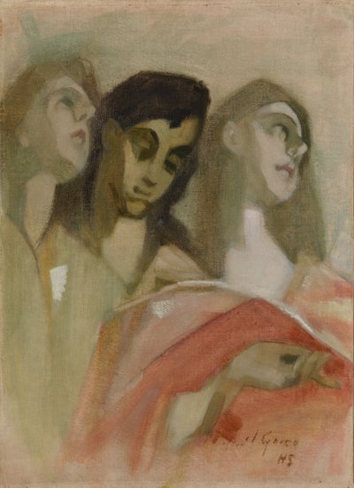 „Fragment anioła”, według El Greco autorstwa Helene Schjerfbeck
