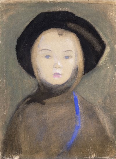Dziewczyna z niebieską wstążką autorstwa Helene Schjerfbeck