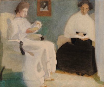 Dziewczęta czytające, 1907. autorstwa Helene Schjerfbeck