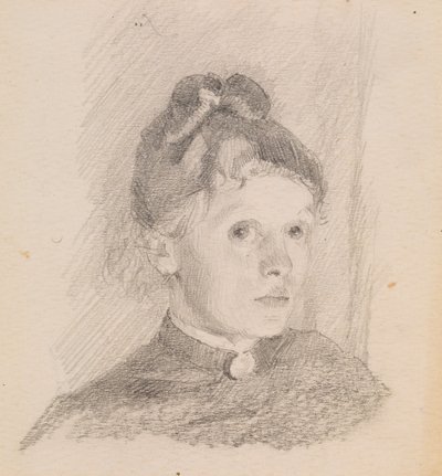 Autoportret, 1880-1884. autorstwa Helene Schjerfbeck