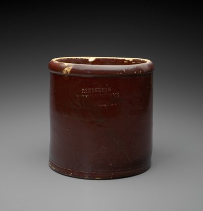 Słój, ok. 1890-1894 (kamionka szkliwiona) autorstwa Henderson Pottery Works Henderson Pottery Works