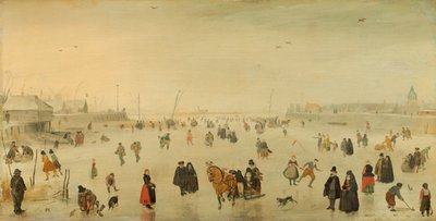 Scena na lodzie autorstwa Hendrick Avercamp
